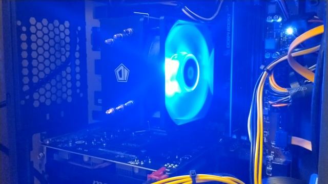 Кулер для процессора ID-COOLING SE-903-B V2 - демонстрация работы, тест подсветки