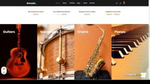 Fourmusic - Musical instruments Shop WooCommerce Theme landing page electronics Kyono