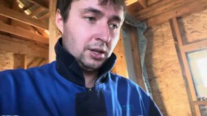 Стройка сентябрь. Кинули с профлистом, обшивка дома ветрозащитой и профлистом.