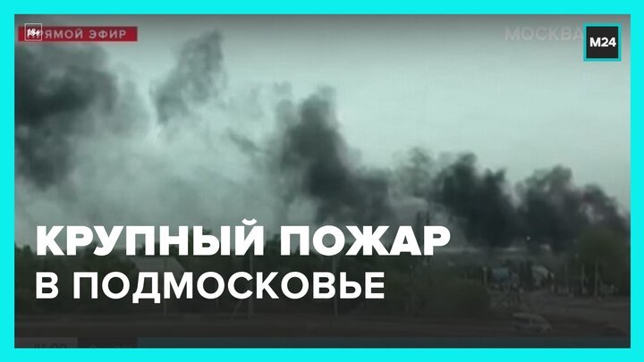 Крупный пожар начался в Подмосковье - Москва 24