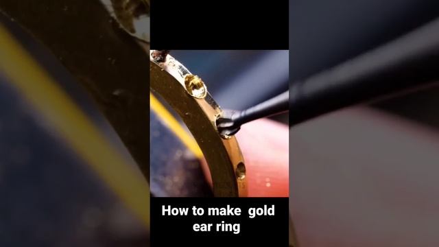 making of ear ring from gold coin #shorts  #earrings  @5mincraft