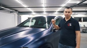 Mercedes-Benz GLE обзор работы с автомобилем, полная оклейка полиуретановой матовой пленкой SunTek