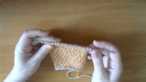 ЛЕНИВЫЙ ЖАККАРД. Зигзаги.