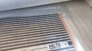 Монтаж электрического тёплого пола.