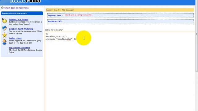 HowTo: Make a simple PHP code.