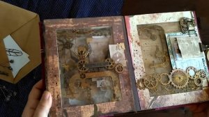 Photo album "Capture life moments". Steampunk/Mixed media/Scrapbooking