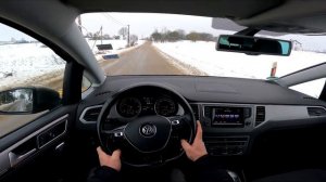 2015 Volkswagen Golf VII Sportsvan 1.6 TDI 110 Hp DSG | POV Test Drive