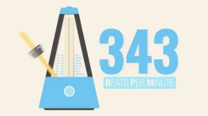 343 BPM Metronome | The BLuetiFuLL MeTRoNoME