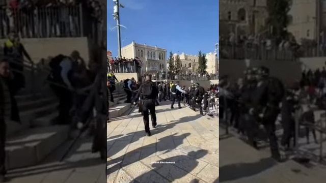 18+ Беспредел Росгвардии... извините, ошибочка вышла. Это Израиль.