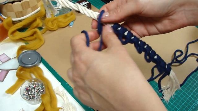 DIY как сделать макраме радугу