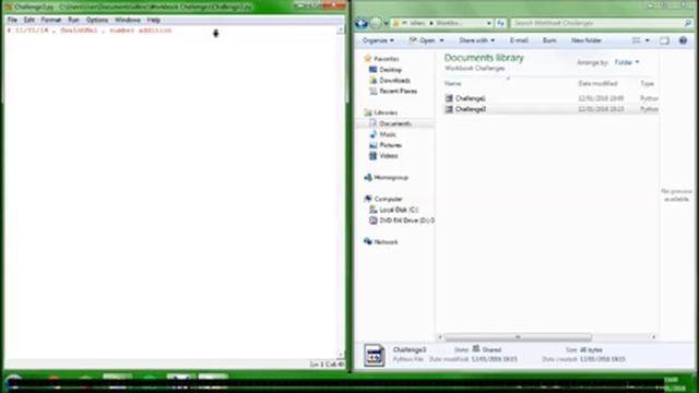 Episode 1 - Python Challenges OCR GCSE Computing booklet walkthrough Challenges 1-5