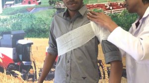 Колосовидная восходящая повязка на плечевой сустав