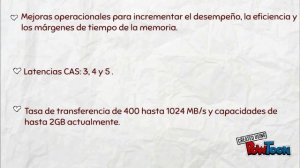 Memorias dinámicas ddr2-ddr3