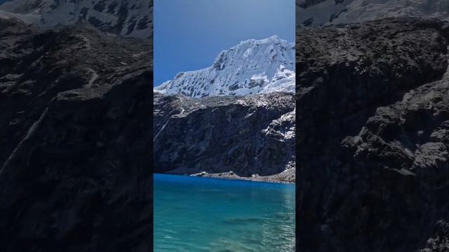 Laguna 69, elevation 4600 m, Huaraz,  Parque National Huascaran, UNESCO World Heritage,Peru