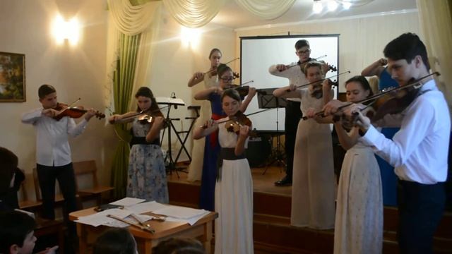 "Полька Сувенир" ансамбль скрипачей Арцызской ДМШ смотреть онлайн