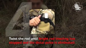 Турникетный жгут стандарта C-A-T применение одной рукой (на английском).mp4