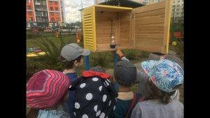 Метеостанция на участке детского сада.