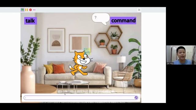 Talking Scratch Cat - Nguyễn Việt Thắng - Lớp lập trình Scratch VS384 смотреть онлайн