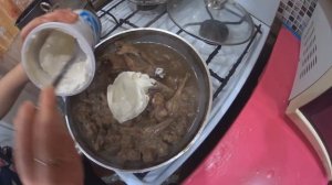 заполярная кухня.КУРОПАТКА В СМЕТАНЕ