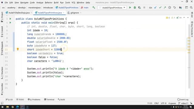 12 - Tipos primitivos pt 03 - casting смотреть онлайн