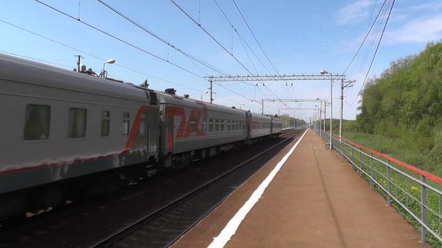 Электровоз ЧС7-045 с поездом № 112 Смоленск - Москва смотреть онлайн