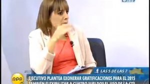 Congresista Juan Jose Diaz Dios y Marisol Perez Tello cuestionan anuncio del MEF
