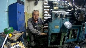 Замена двигателя на токарном станке ИЖ 1И611П 1968 г в