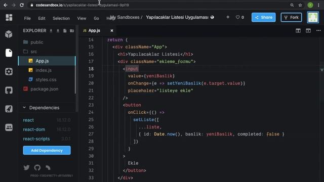 React ile adım adım Yapılacaklar Listesi uygulaması yapımı смотреть онлайн