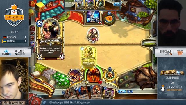 Hearthstone: KPL Playoffs highlight (finals) - Kolento vs Lifecoach (part 3/3)