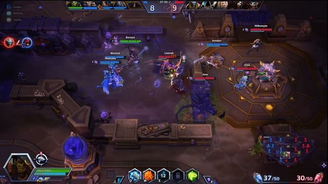 Heroes of the storm - Gameplay Тралл(Madval), Вариан(Amidjes), Крысавчик(Warlock)