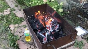 Как распалить угли для шашлыка . Без разжижки. Революционный способ . Подготовка мангала для Шашлык