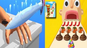Мобильные игры Sandwich Runner Tough и Slice ASMR - прохождение, геймплей и новые уровни для Android