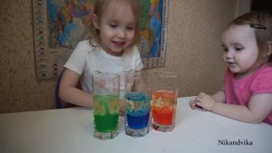 Цветная лава // Опыты для детей // Эксперименты для детей // Experiments for kids
