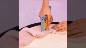 Прекрасный пуфик из покрышки ?