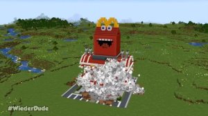 Minecraft TNT MCDONALDS HOUSE BUILD CHALLENGE NOOB vs PRO vs HACKER vs GOD - Animation