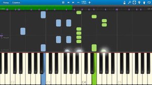 Кино - Кончится Лето (на пианино Synthesia)