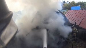 #ГлазамиМЧС пожар в частном доме в Новосибирске