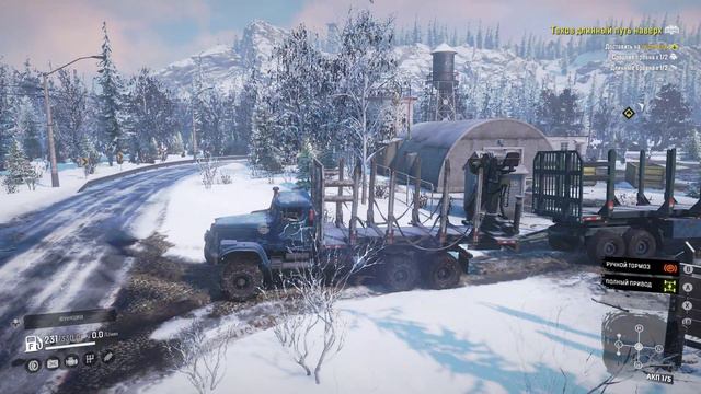 SnowRunner /Аляска(США)Карта-Белая Долина/Контракт-Таков длинный путь наверх/Мод-КРАЗ-255/260🔥 смотреть онлайн