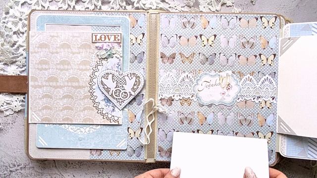 Свадебный фотоальбом бабочки. Скрапбукинг смотреть онлайн