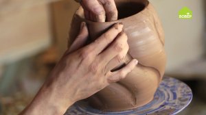 Как создать криволинейные поверхности из  глины. Гончарная пластика. Цветок из глины своими руками