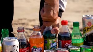Mentos Rainbow vs Coca Cola, Fanta, Sprite, Schweppes, 7up, Mirinda, Pepsi in Big Underground