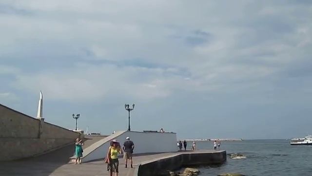 Приморский бульвар. Памятник затонувшим кораблям. Севастополь смотреть онлайн