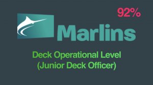 92% - Marlins test - Deck Operational Level (Junior Deck Officer), прохожу тесты