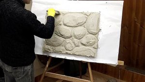 Камень Булыжник как декор для стен из гипсовой штукатурки вам понравится .