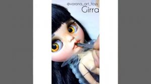 Blythe custom doll Блайз, кастом ооак макияж кукле