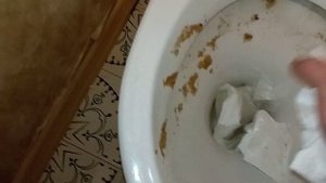 Засор унитаза. Упали мыльные шарики в унитаз.