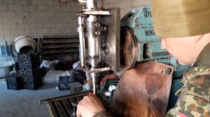 долбежна головка 676п в роботе.