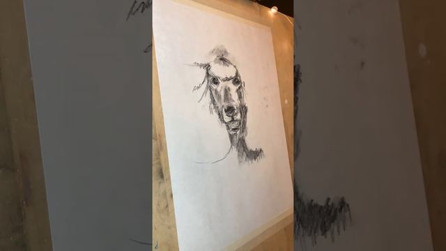 Рисунок угольным карандашом смотреть онлайн