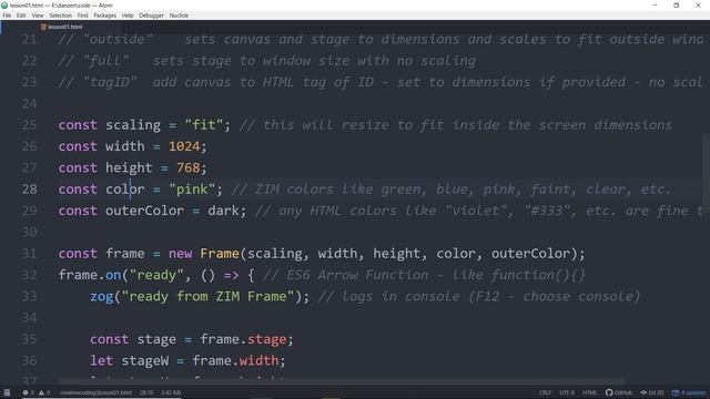VID 01 - TEMPLATE - Learn JavaScript with Creative Coding - fun, colorful and free!