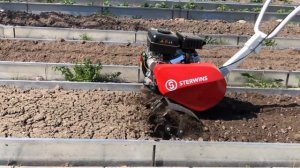 Обработка грядок на мотокультиваторе Sterwins Model 1